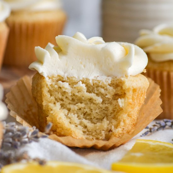 Vegan Lavender Cupcakes