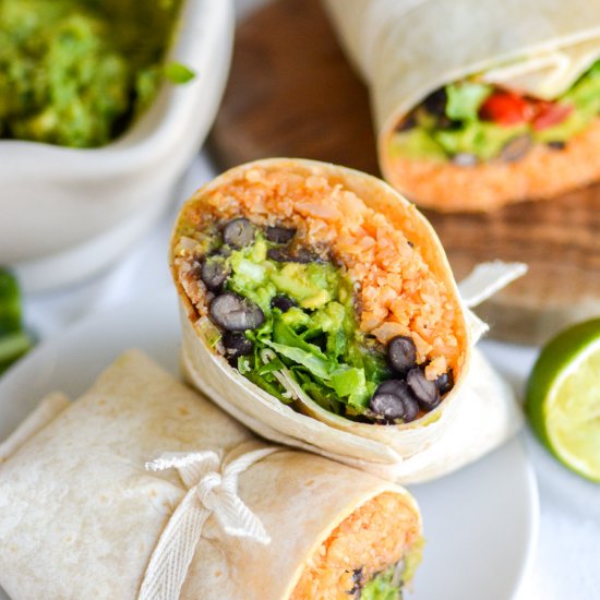 Vegan Black Bean Burritos