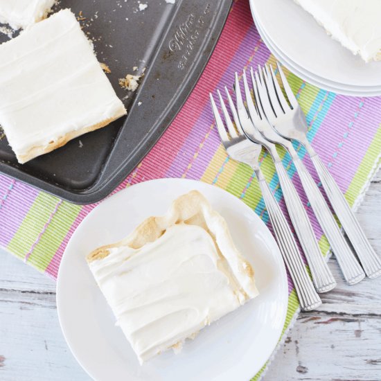 Sheet Pan Cheesecake