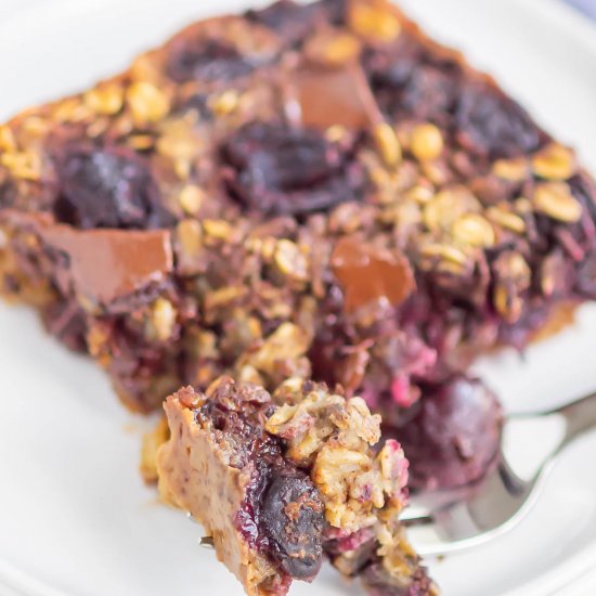 Cherry Chocolate Baked Oatmeal