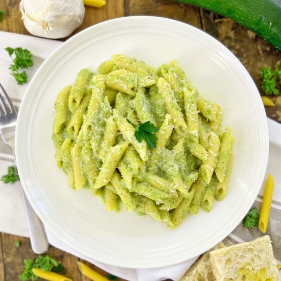 CREAMY Zucchini Pasta