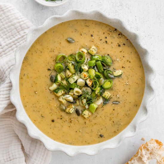 Zucchini Leek Soup