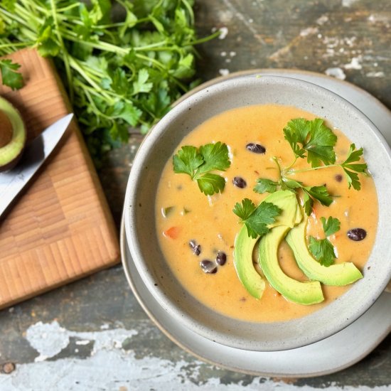 Black Bean Cheese Soup