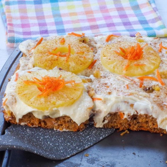 Sheetpan Carrot Cake Pancakes