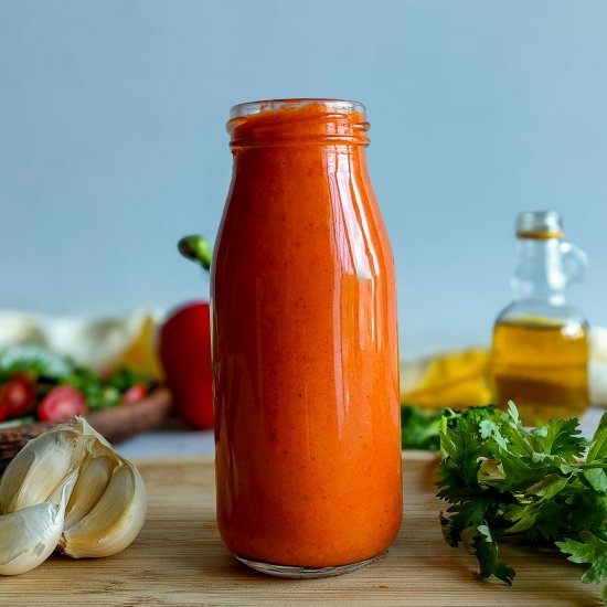 Easy Roasted Red Pepper Dressing