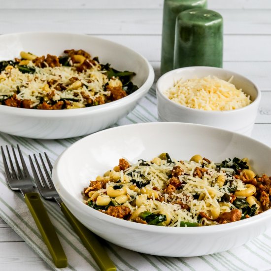 Italian Sausage Pasta with Collards