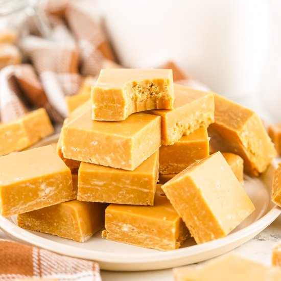 2 Ingredient Caramel Fudge