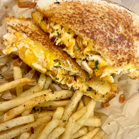 Buffalo Chicken Grilled Cheese