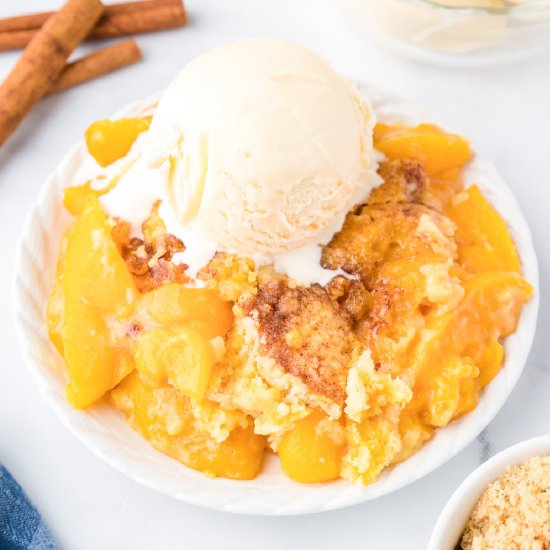 Easy Peach Dump Cake