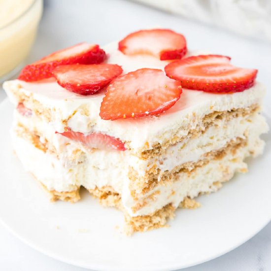 Strawberry Cream Cheese Icebox Cake