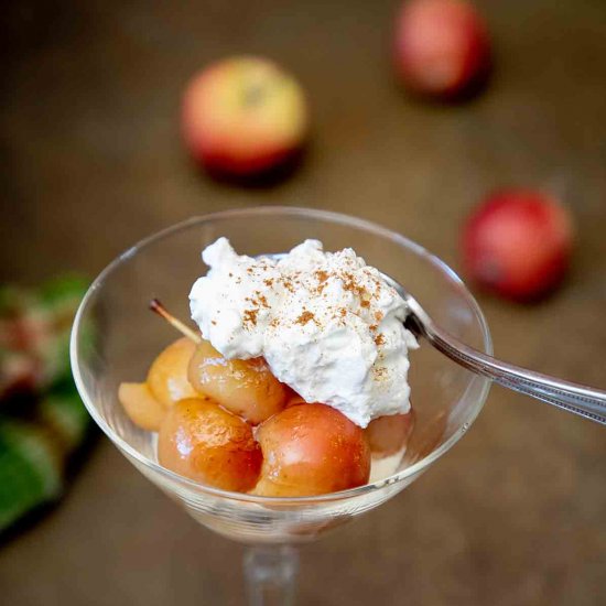 Poached Apples