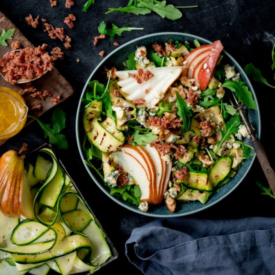 Grilled Courgette Salad