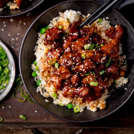 Air Fryer Sesame Chicken