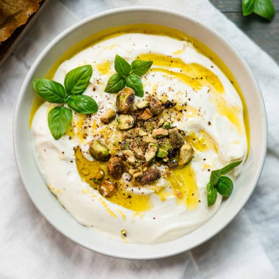 Whipped Ricotta with Pistachios