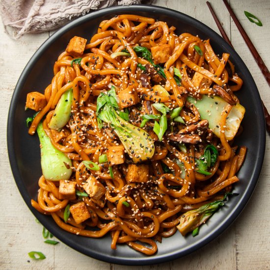 Udon Noodle Stir-Fry