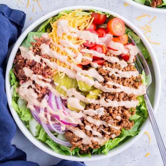 Burger Bowls with Secret Sauce