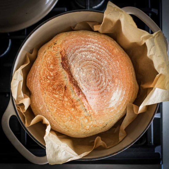 Sourdough Discard Bread Boule