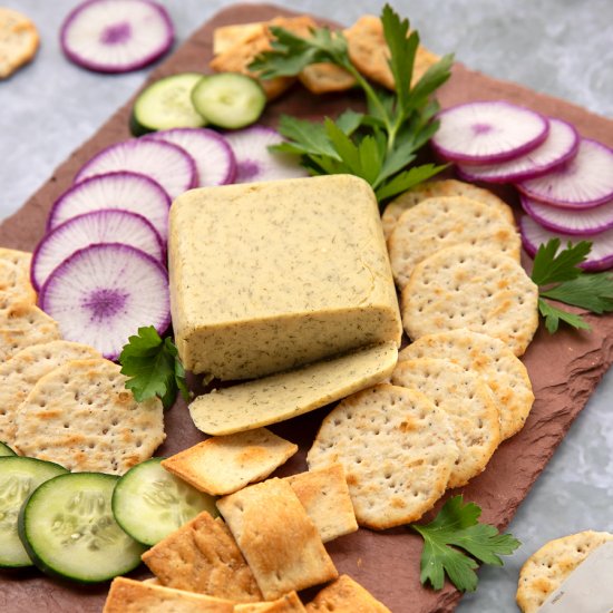 DIY Vegan Dill Havarti Cheese