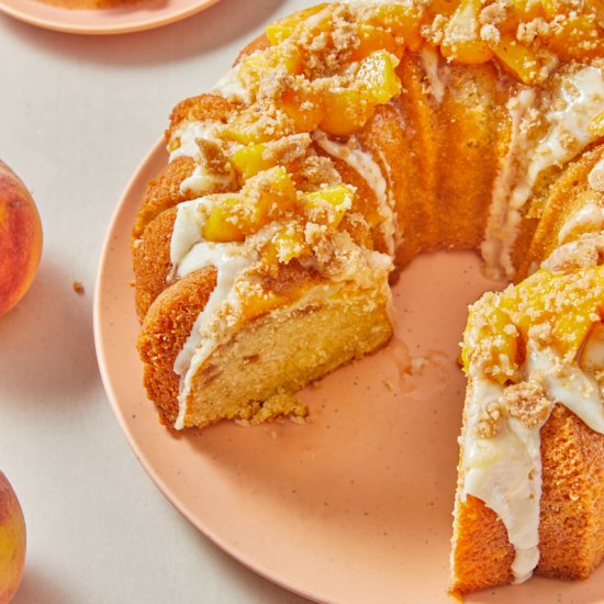 Peach Cobbler Pound Cake