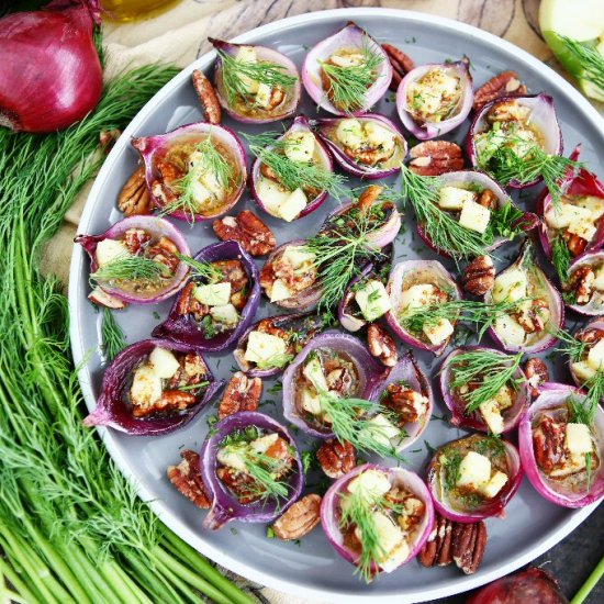 Roasted Red Onion Salad