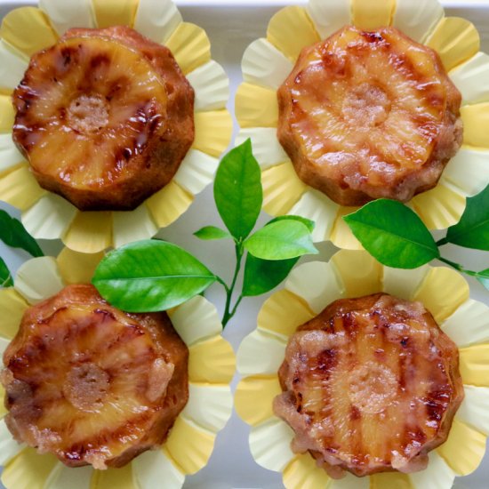 Mini Pineapple Upside Down Cakes