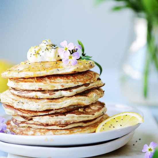 Lemon Protein Pancakes