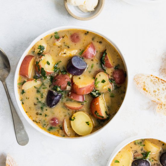 Vegan Potato Kale Soup