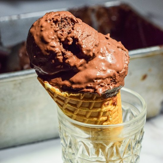 Easy chocolate ice cream (no churn)