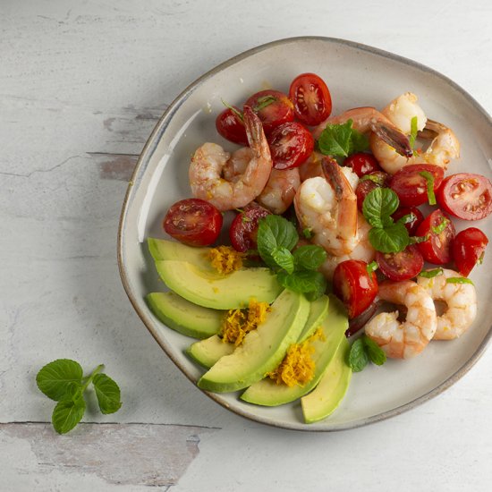 Orange Avocado Shrimp Salad