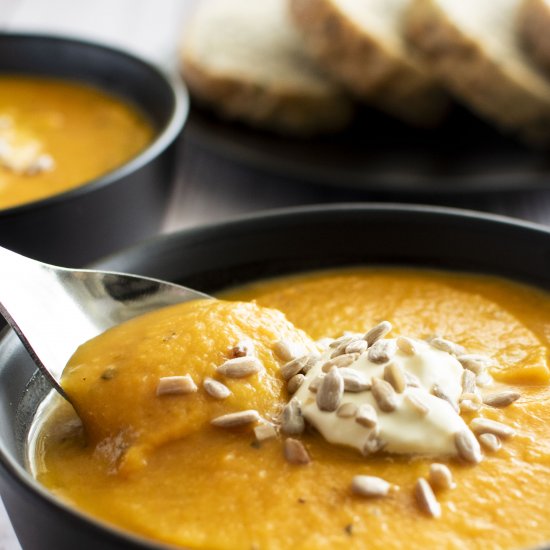 Pumpkin and Sundried Tomato Soup