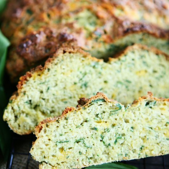 Wild Garlic Cheddar Soda Bread