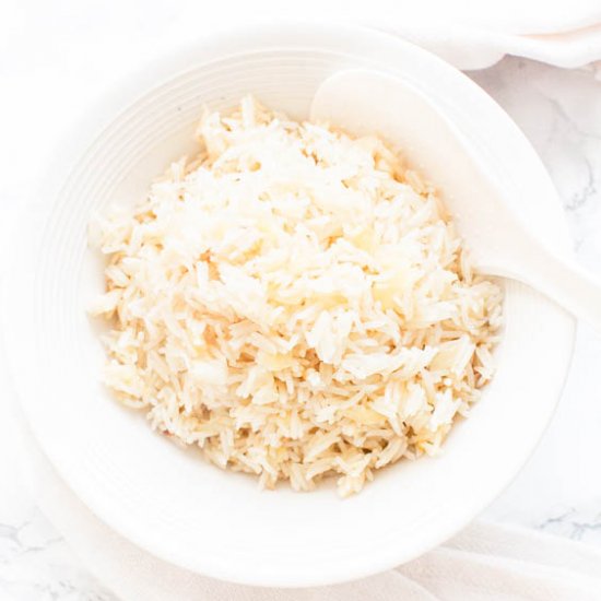 Instant Pot Garlic Rice