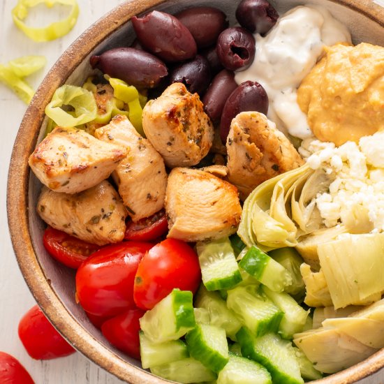 Easy Greek Chicken Bowls