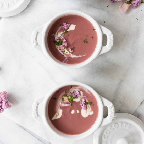 Purple Cauliflower Soup