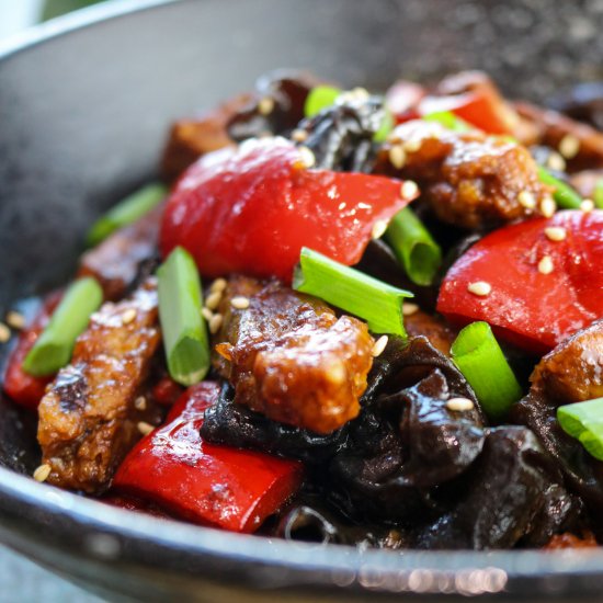 Chinese Hot and Spicy Vegan Beef