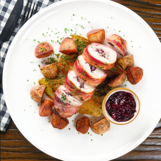 Cranberry and Brie Stuffed Chicken