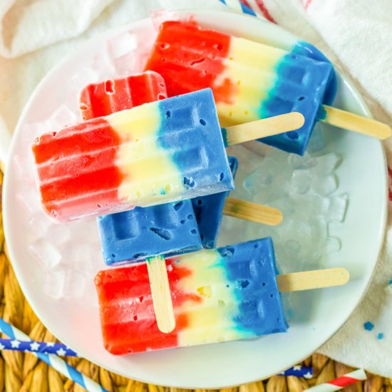 Red White And Blue Popsicles