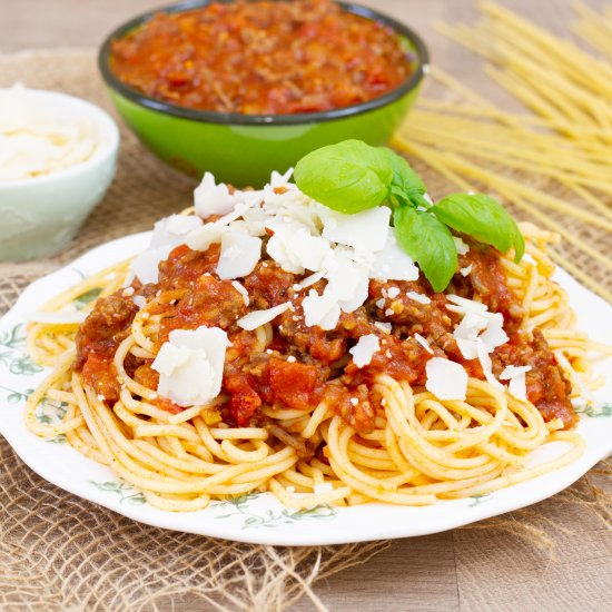 Spaghetti bolognese