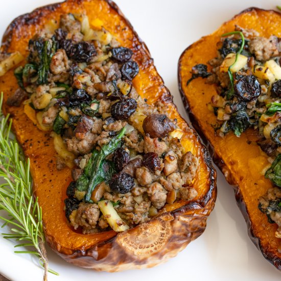 Sausage Stuffed Butternut