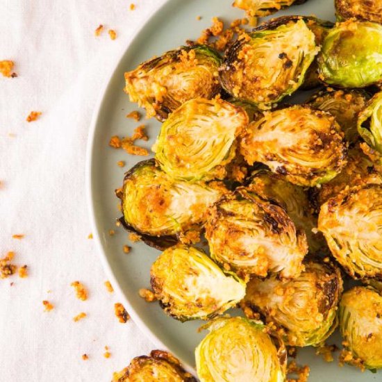 Parmesan Air Fryer Brussels Sprouts