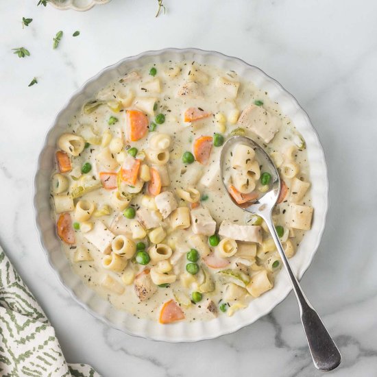 Creamy Chicken and Vegetable Soup