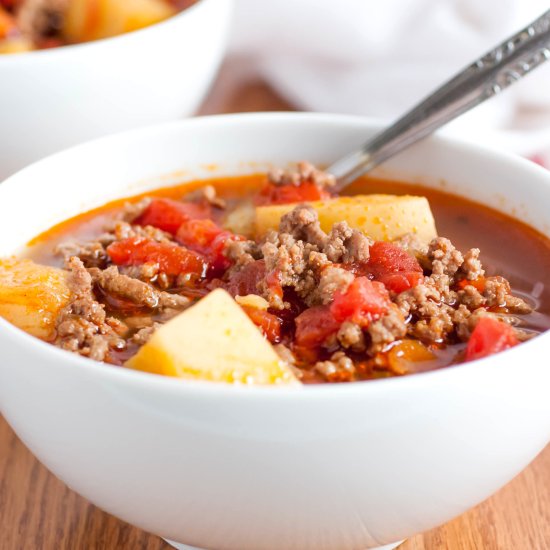 Comforting Hamburger Soup