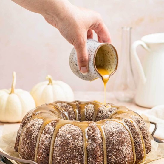 Pumpkin Snickerdoodle Bundt Cake