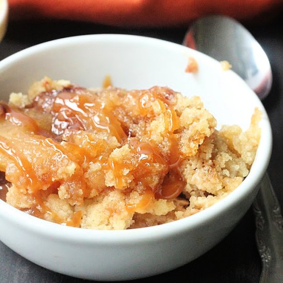 Muffin Mix Caramel Apple Cobbler