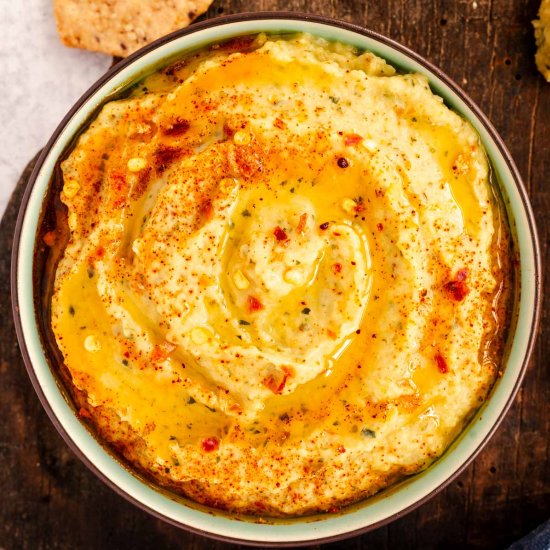 Baked Zucchini Butter Bean Hummus