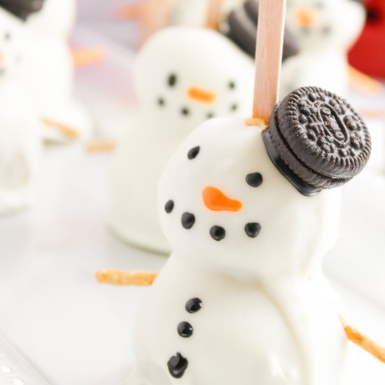 Snowman Cake Pops