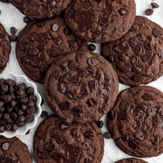 Double Chocolate Chip Cookies