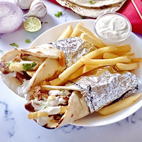 Chicken Shawarma with Garlic Sauce