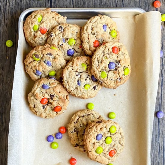 Soft and Chewy Monster Cookies