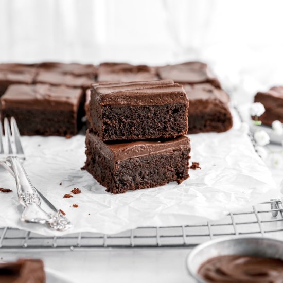 Fudgy Frosted Brownies